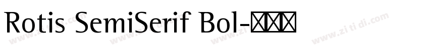 Rotis SemiSerif Bol字体转换